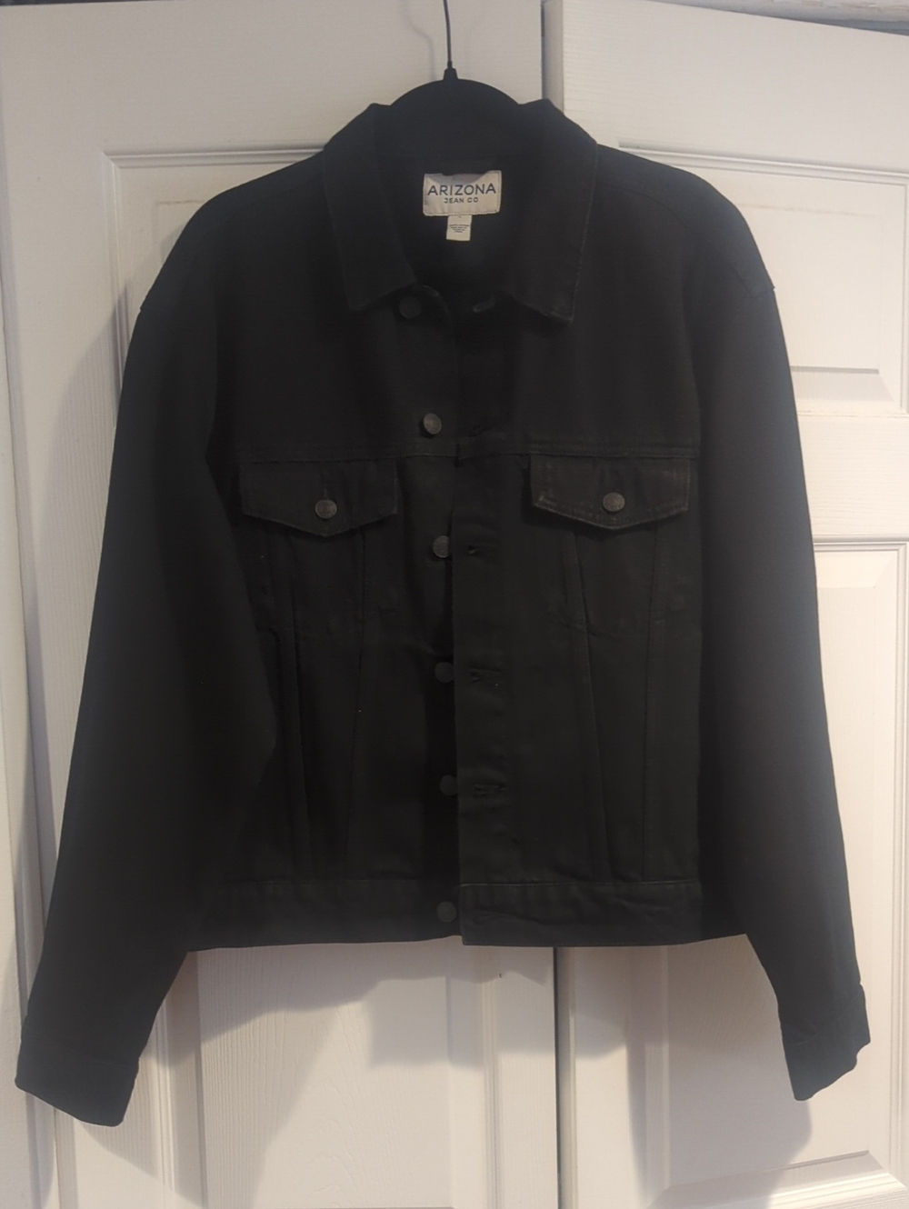Arizona Jean Company Black Men's Denim Jacket - Button Front